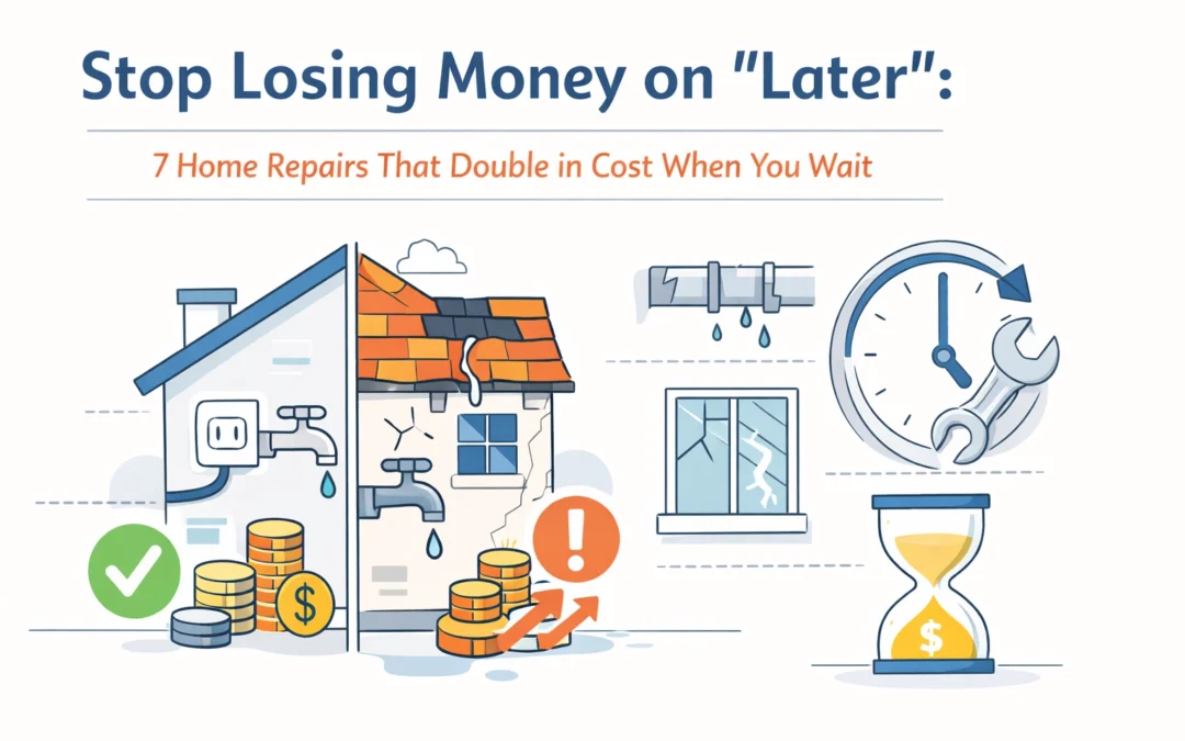 Stop Losing Money on “Later”: 7 Home Repairs That Double in Cost When You Wait