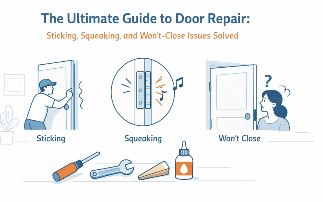 The Ultimate Guide to Door Repair: Sticking, Squeaking, and Won’t-Close Issues Solved