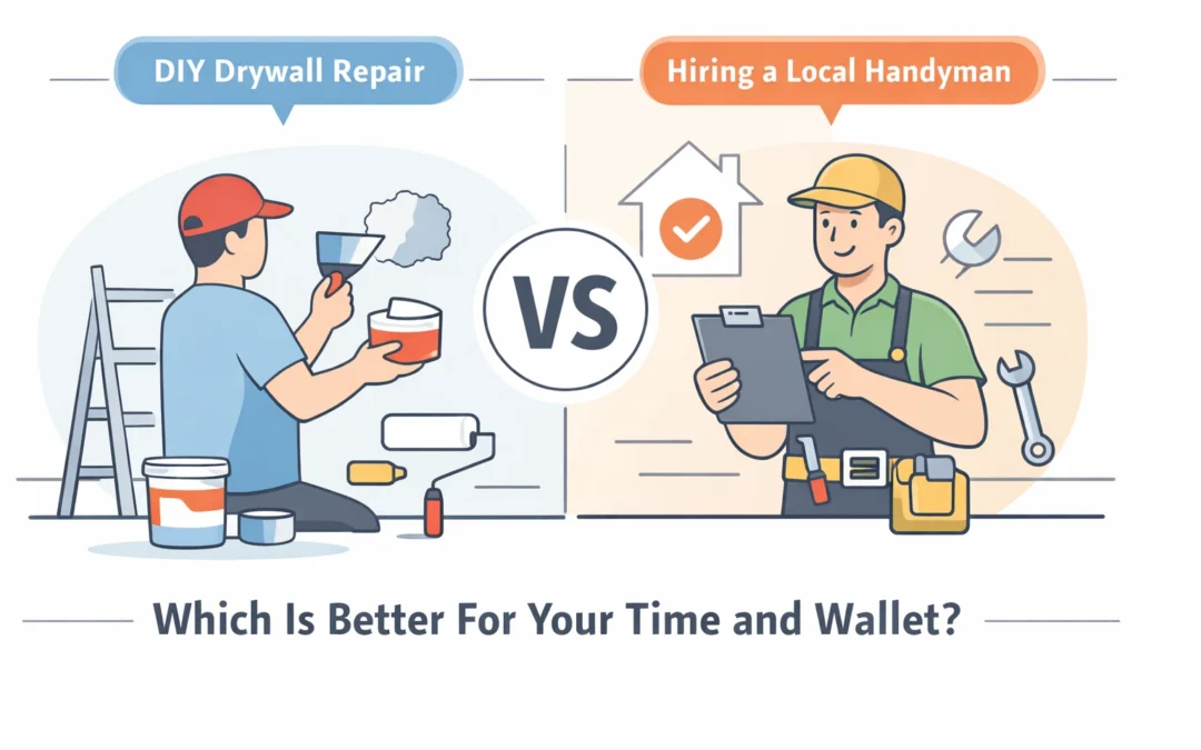 DIY Drywall Repair vs. Hiring a Local Handyman: Which Is Better For Your Time and Wallet?