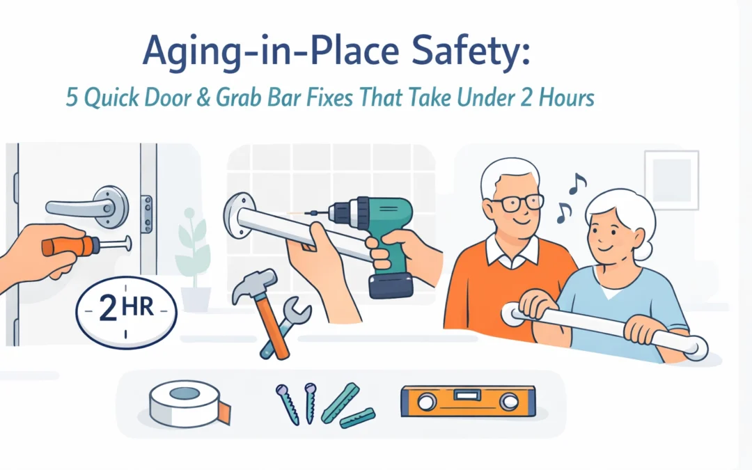 Aging-in-Place Safety: 5 Quick Door & Grab Bar Fixes That Take Under 2 Hours