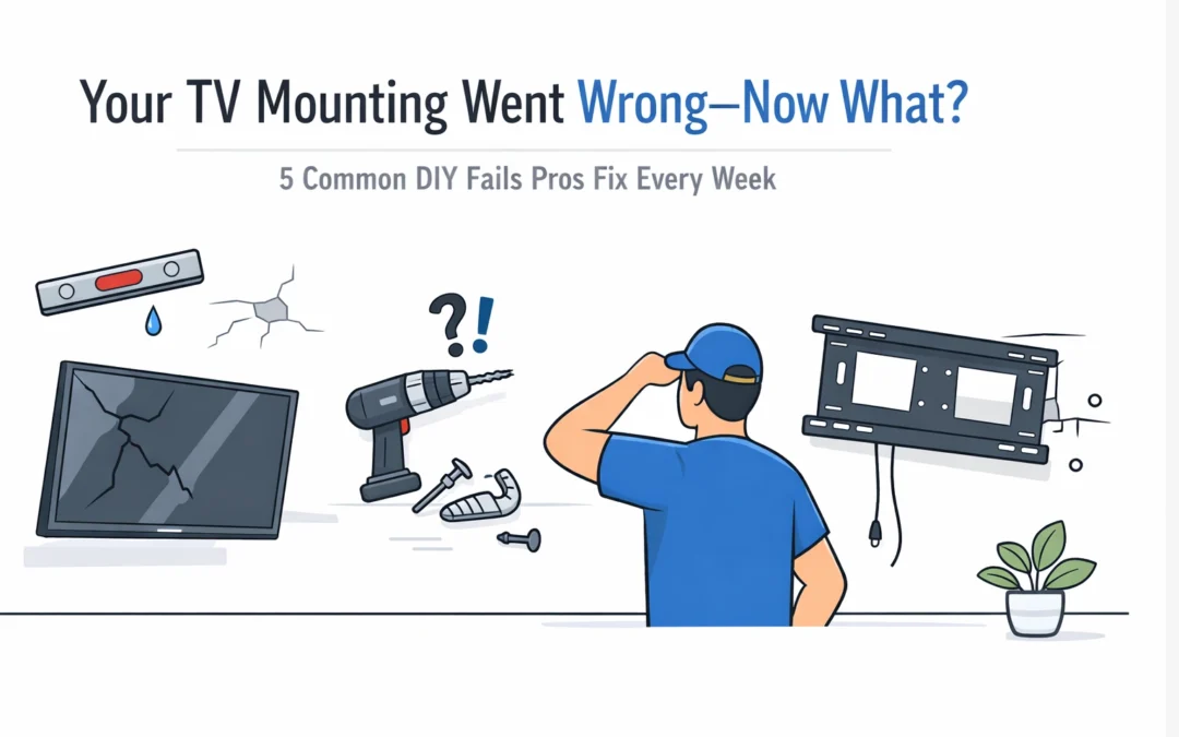 Your TV Mounting Went Wrong: Now What? 5 Common DIY Fails Pros Fix Every Week