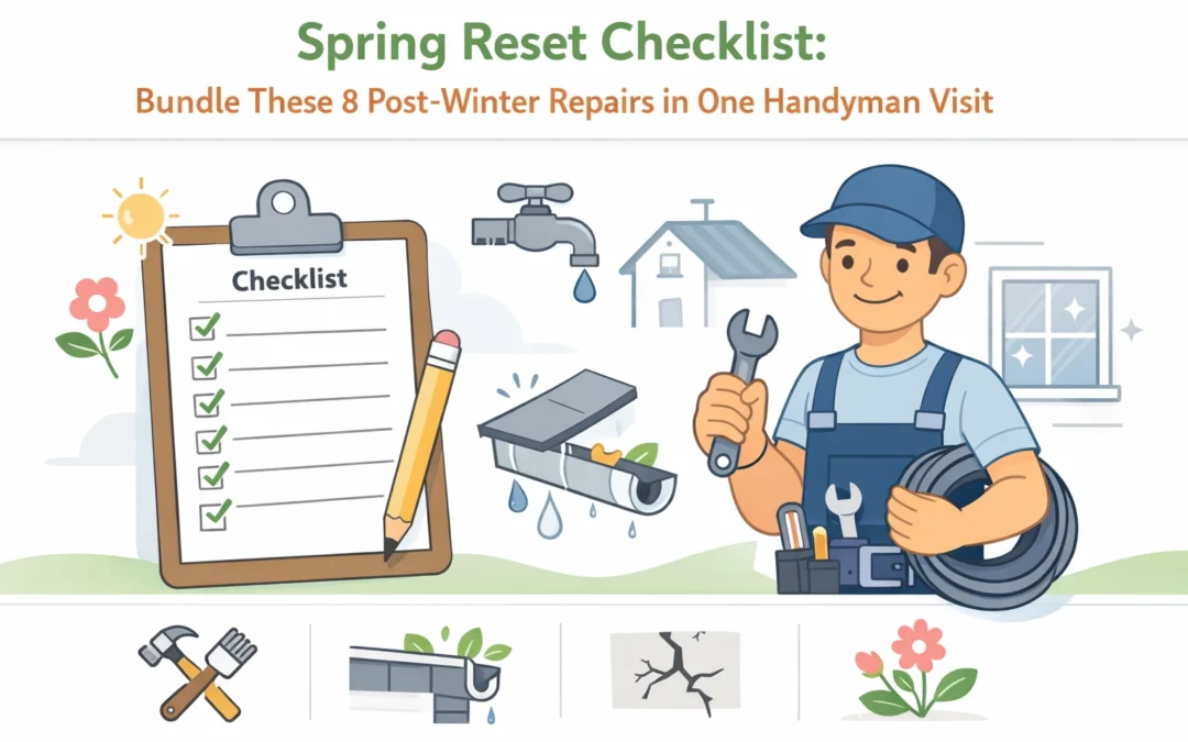 Spring Reset Checklist: Bundle These 8 Post-Winter Repairs in One Handyman Visit