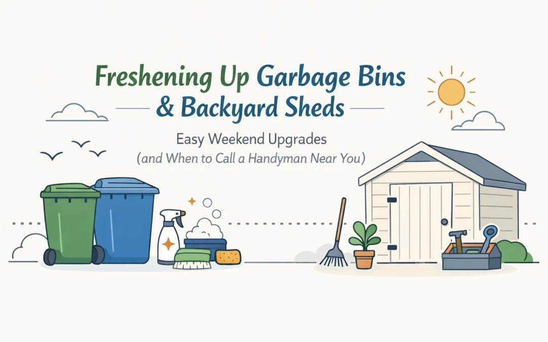 Freshening Up Garbage Bins & Backyard Sheds: Easy Weekend Upgrades (and When to Call a Handyman Near You)