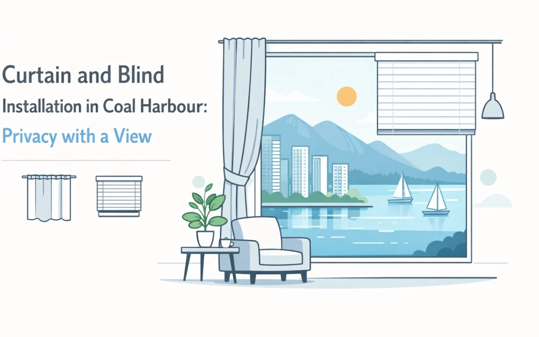 Curtain and Blind Installation in Coal Harbour: Privacy with a View
