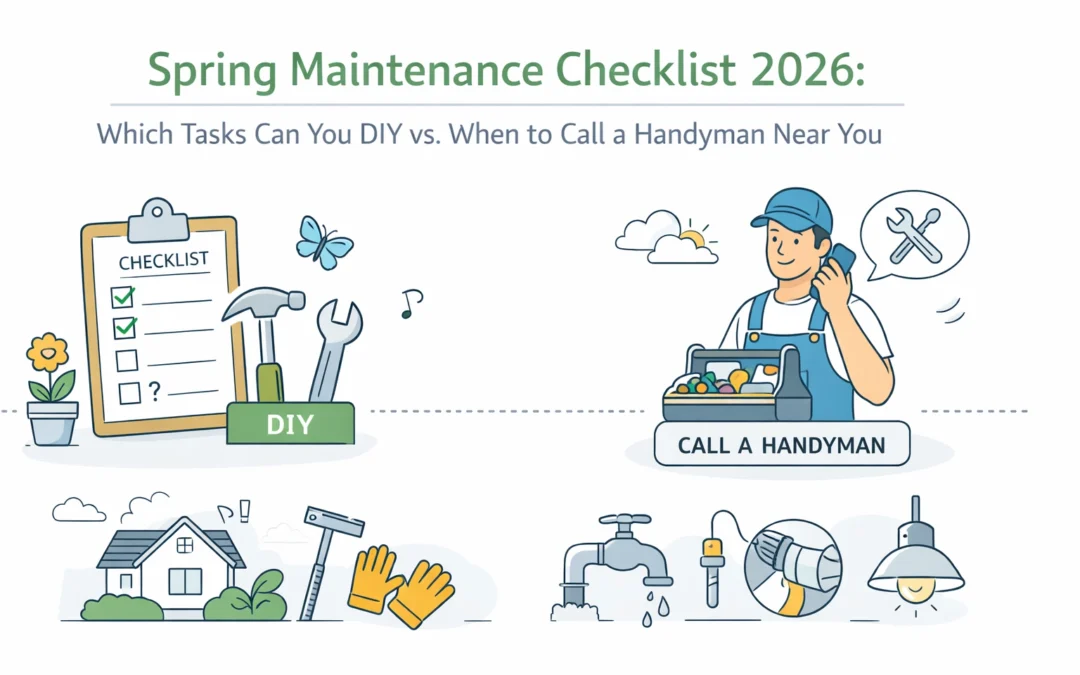 Spring Maintenance Checklist 2026: Which Tasks Can You DIY vs. When to Call a Handyman Near You