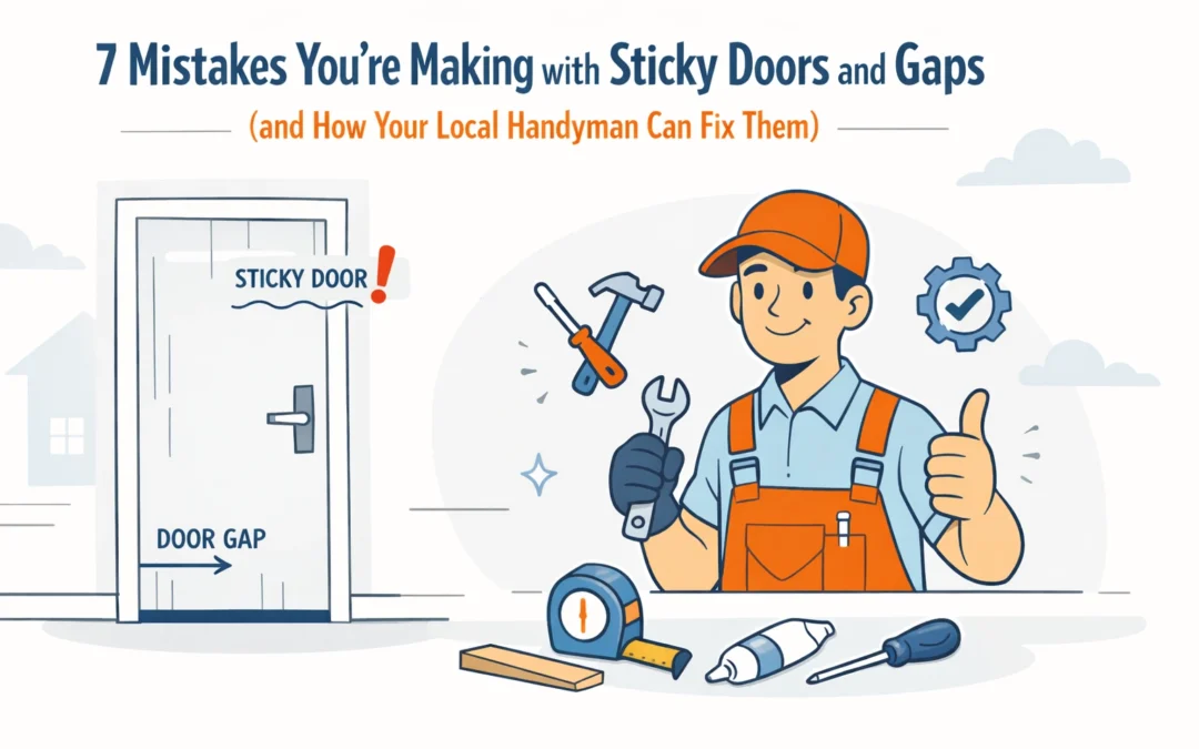 7 Mistakes You’re Making with Sticky Doors and Gaps (and How Your Local Handyman Can Fix Them)