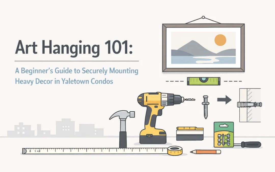 Art Hanging 101: A Beginner’s Guide to Securely Mounting Heavy Decor in Yaletown Condos
