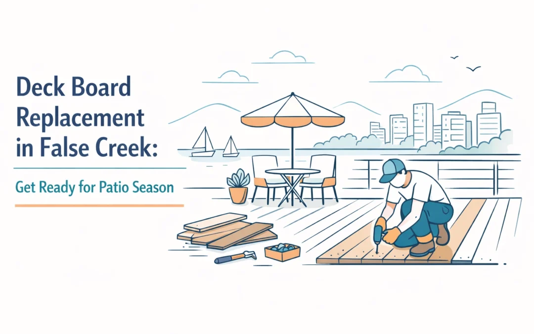 Deck Board Replacement in False Creek: Get Ready for Patio Season