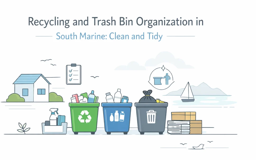 Recycling and Trash Bin Organization in South Marine: Clean and Tidy