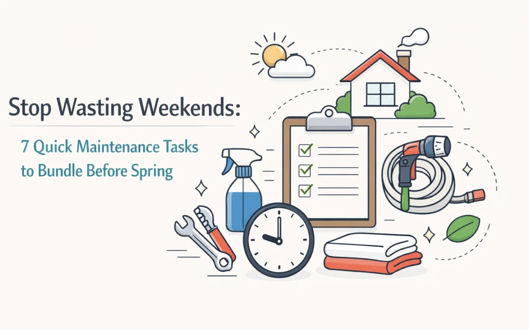 Stop Wasting Weekends: 7 Quick Maintenance Tasks to Bundle Before Spring