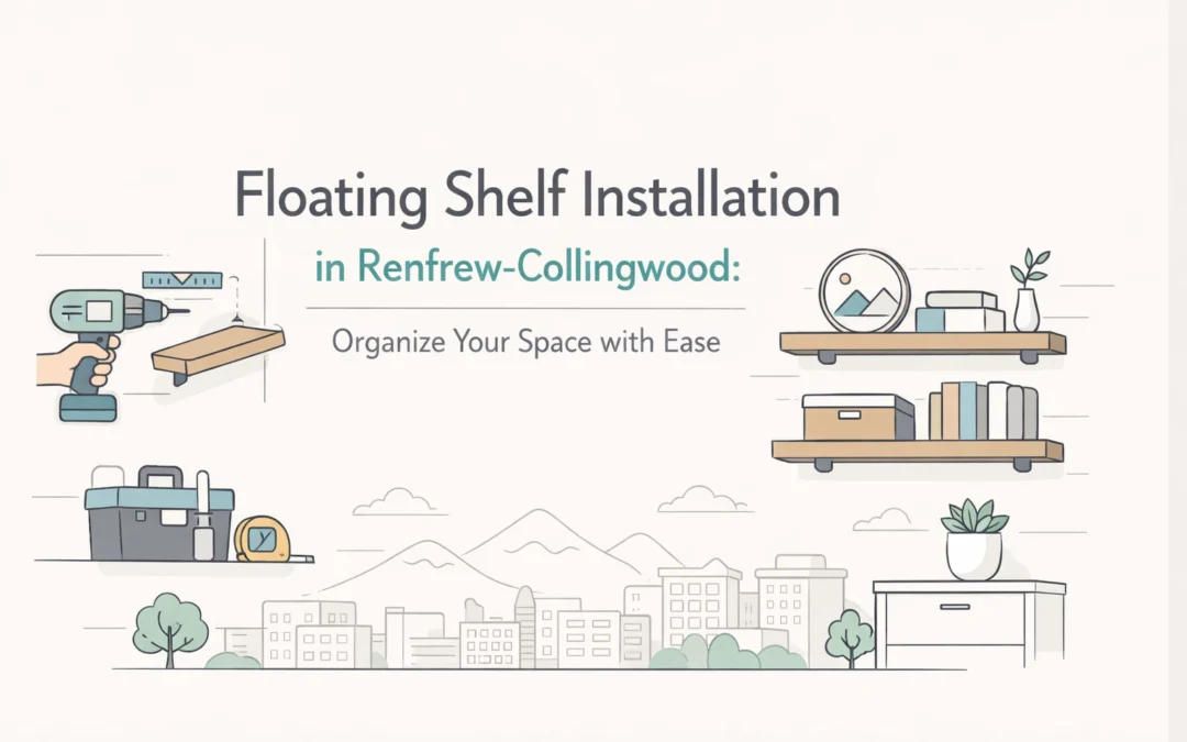 Floating Shelf Installation in Renfrew-Collingwood: Organize Your Space with Ease