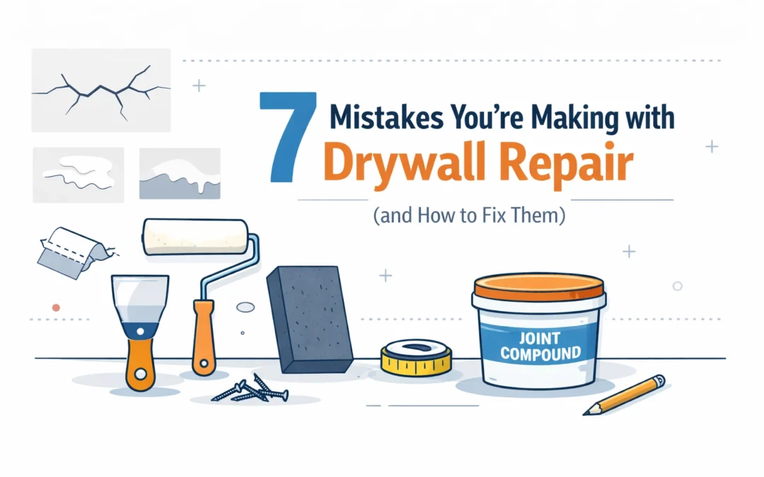 7 Mistakes You’re Making with Drywall Repair (and How to Fix Them)