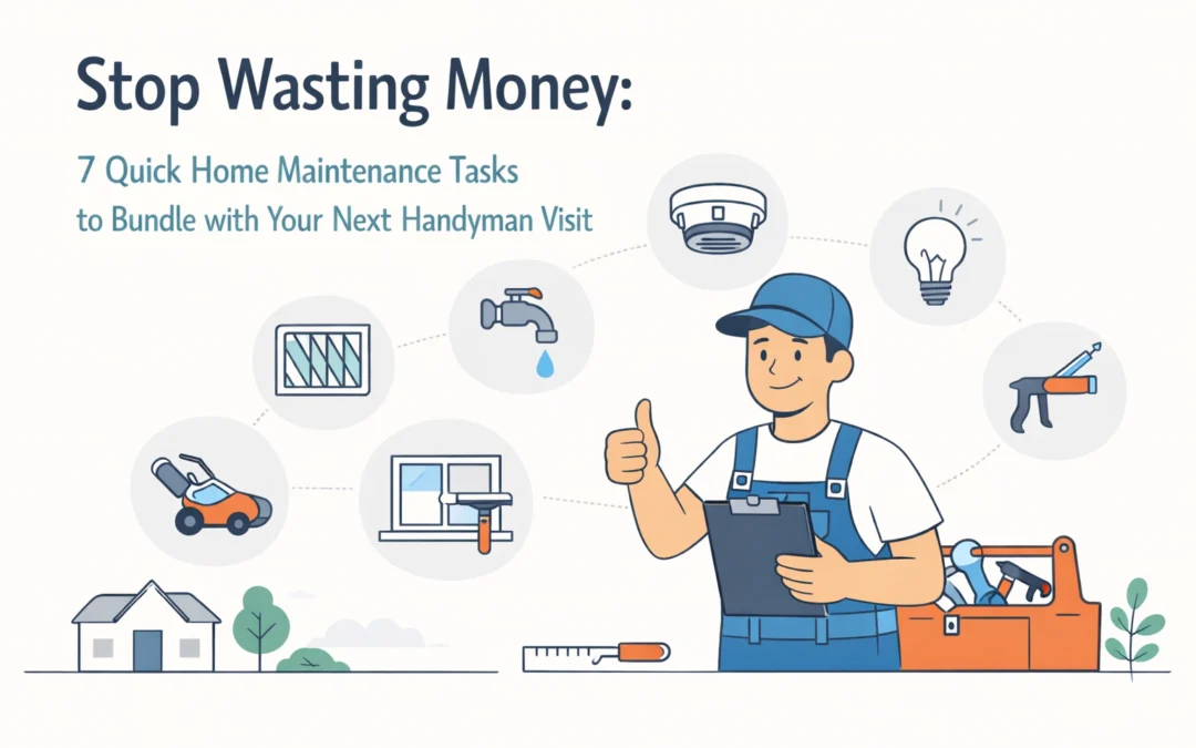 Stop Wasting Money: 7 Quick Home Maintenance Tasks to Bundle with Your Next Handyman Visit