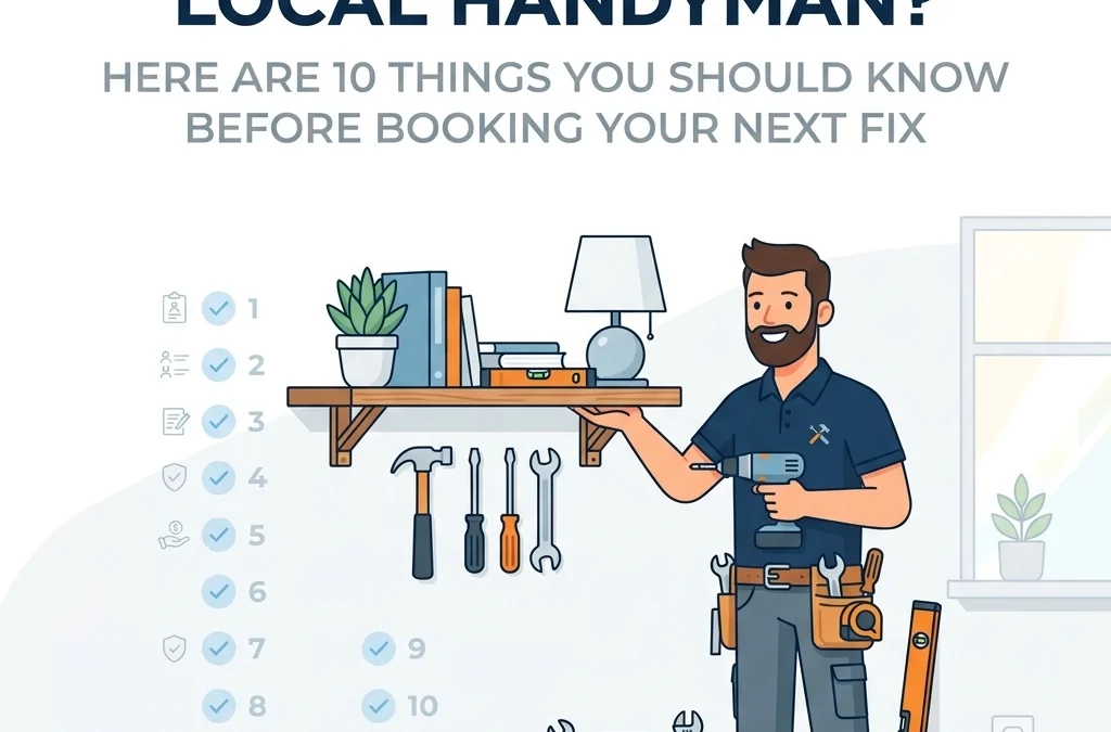 Looking For a Local Handyman? Here Are 10 Things You Should Know Before Booking Your Next Fix