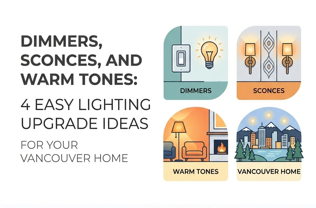 Dimmers, Sconces, and Warm Tones: 4 Easy Lighting Upgrade Ideas for Your Vancouver Home