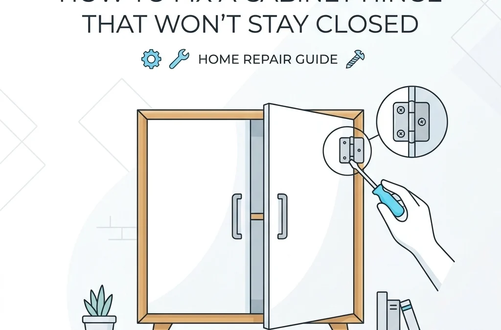 How to Fix a Cabinet Hinge That Won’t Stay Closed