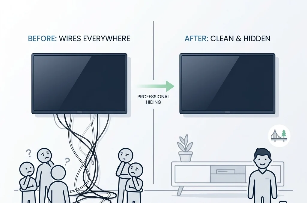 Why Everyone Is Talking About Hiding TV Wires (And How Our Yaletown Mounting Service Can Help)