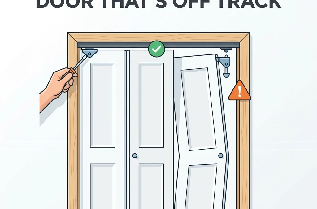 How to Fix a Bifold Door That’s Off Track