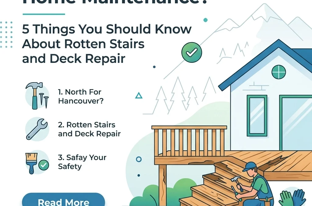Looking For North Vancouver Home Maintenance? 5 Things You Should Know About Rotten Stairs and Deck Repair