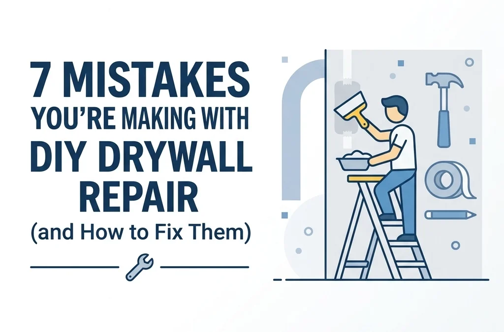 7 Mistakes You’re Making with DIY Drywall Repair (and How to Fix Them)